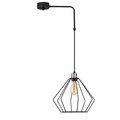 Lustra Opviq Maden, 43x100 cm, E27, 40 W, negru