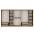 Dulap pentru haine, Hanah Home, Nisa, 360x210x52 cm, Dore