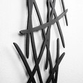 Aplica de perete, Opviq, 892OPV1337, Metal, Alb/Negru