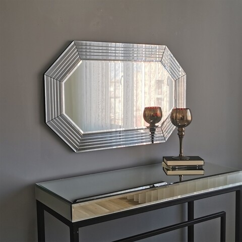 Oglinda decorativa A311Y, Neostill, 60 x 100 cm, argintiu