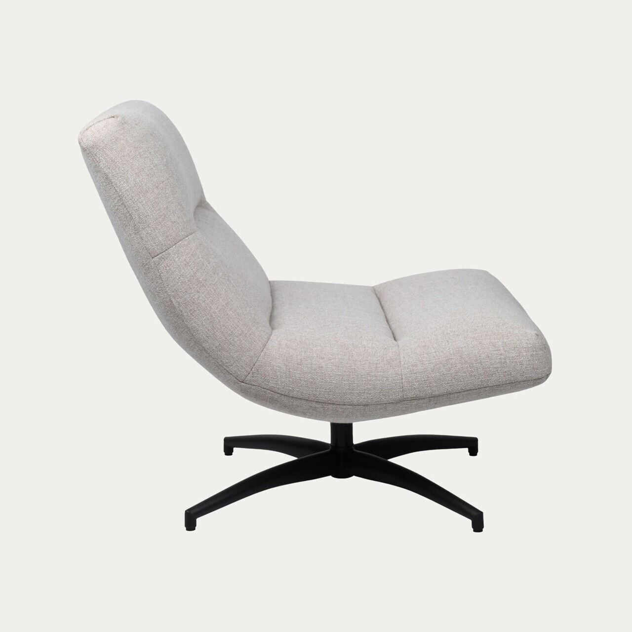 Fotoliu rotativ Volero, Homla, 93.5x77x88.5 cm, metal/poliester, bej — imaginea 3
