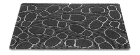 Covoras de intrare Bori, Decorino, 40×60 cm, cauciuc, negru