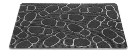 Covoras de intrare bori, decorino, 40x60 cm, cauciuc, negru