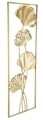 Decoratiune de perete 3D Iris A, Mauro Ferretti, 31x90 cm, fier, auriu