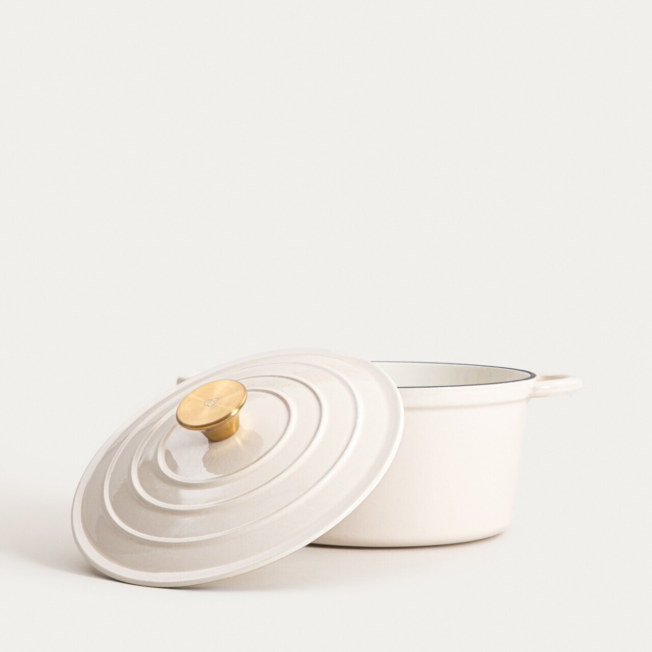 Oala Andreas, Homla, 24 cm, 4 L, fonta, crem - view 3