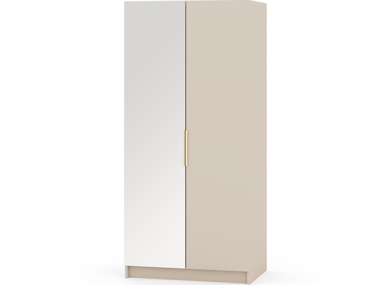 Dulap pentru haine cu oglinda ELTAP, KM1-SZA100, Mirtillo, 100x60x216 cm, PAL laminat, casmir — imaginea 6