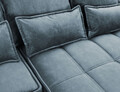 Coltar extensibil dreapta 4 locuri ELTAP, RT-40TOS, Campo, 265x196x88 cm, lemn/poliester, albastru