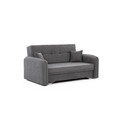 Canapea extensibila 3 locuri, ELTAP, Laine, 155x105x75 cm, lemn/poliester, gri