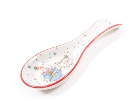 Suport pentru lingura peace-joy-love, mercury, 25x9x3 cm, ceramica, multicolor