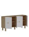 Consola, Olivia, Notre KB150 Bohem, Stejar Safir / Alb