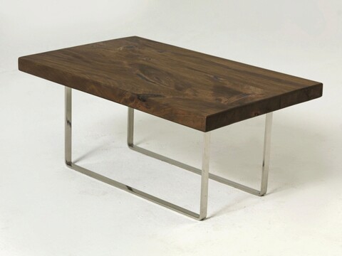 Masuta de cafea, massive design, mekele, 107x48x67 cm, nuc / argint