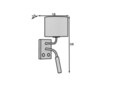 Aplica de perete ELTAP, LA-VES-SC2-WG, Vespillo, 26x18x38 cm, 1xE27, 1xG9, 15W/8W, otel/PVC, alb/auriu