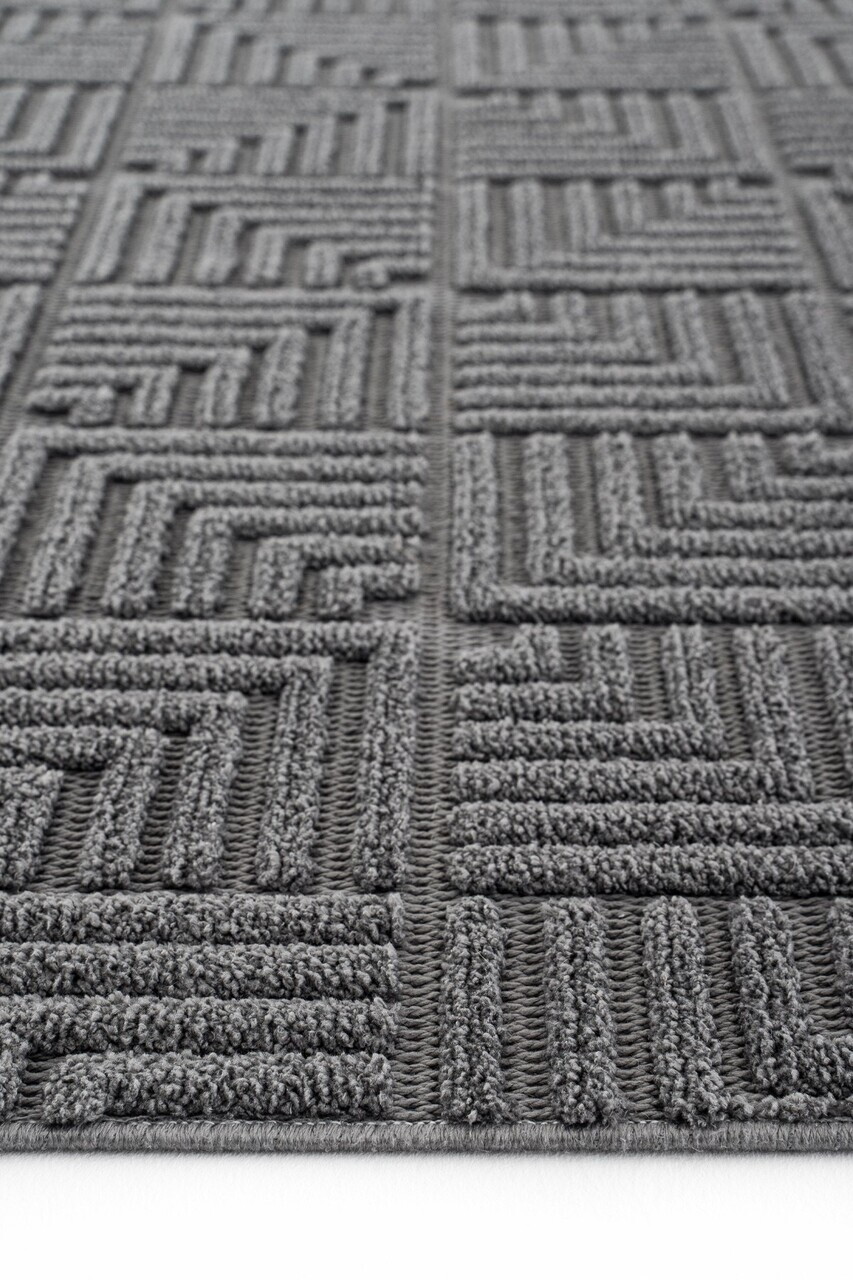 Covor, Stone 1062, 160x230 cm, Fibre naturale, Antracit — imaginea 3