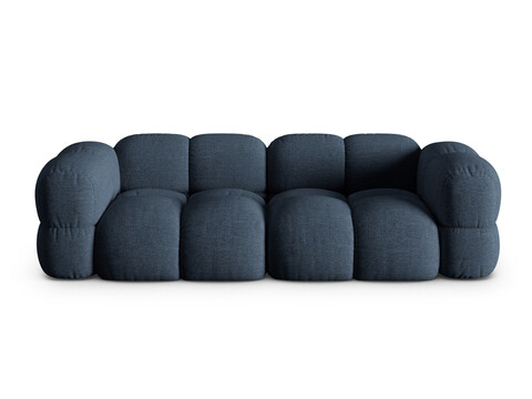 Canapea 4 locuri, Loretto, Cosmopolitan Design, 250x100x68 cm, tesatura structurata, albastru inchis