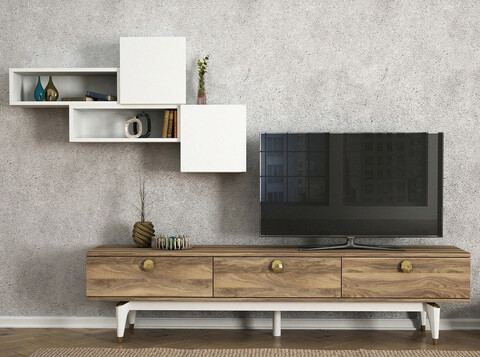 Comoda TV, Tera Home, Buse, PAL, Nuc / Alb alb