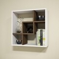 Raft pentru perete Bellini, Puqa Design, 60x20x60 cm, alb/aluna