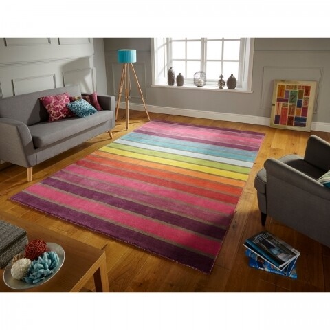 Covor Ilusion Candy Multi Color, Flair Rugs, 160 x 230 cm, 100% lana, multicolor Flair Rugs imagine 2022 by aka-home.ro