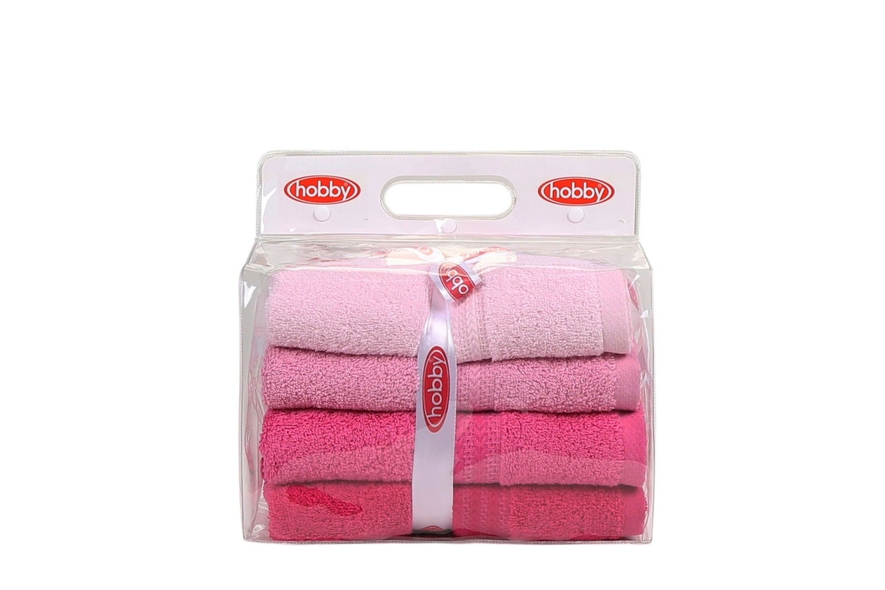 Set prosoape, L'essentiel Maison, Rainbow, Roz deschis / Roz / Trandafir praf / Fuchsia - view 5