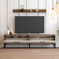 Comoda TV, Hommy Craft, Istanbul, 180x47x35 cm, Nuc/Alb