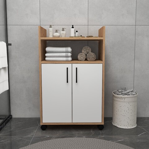 Dulap multifunctional, Arnetti, Tiraks, Pin Atlantic / Alb