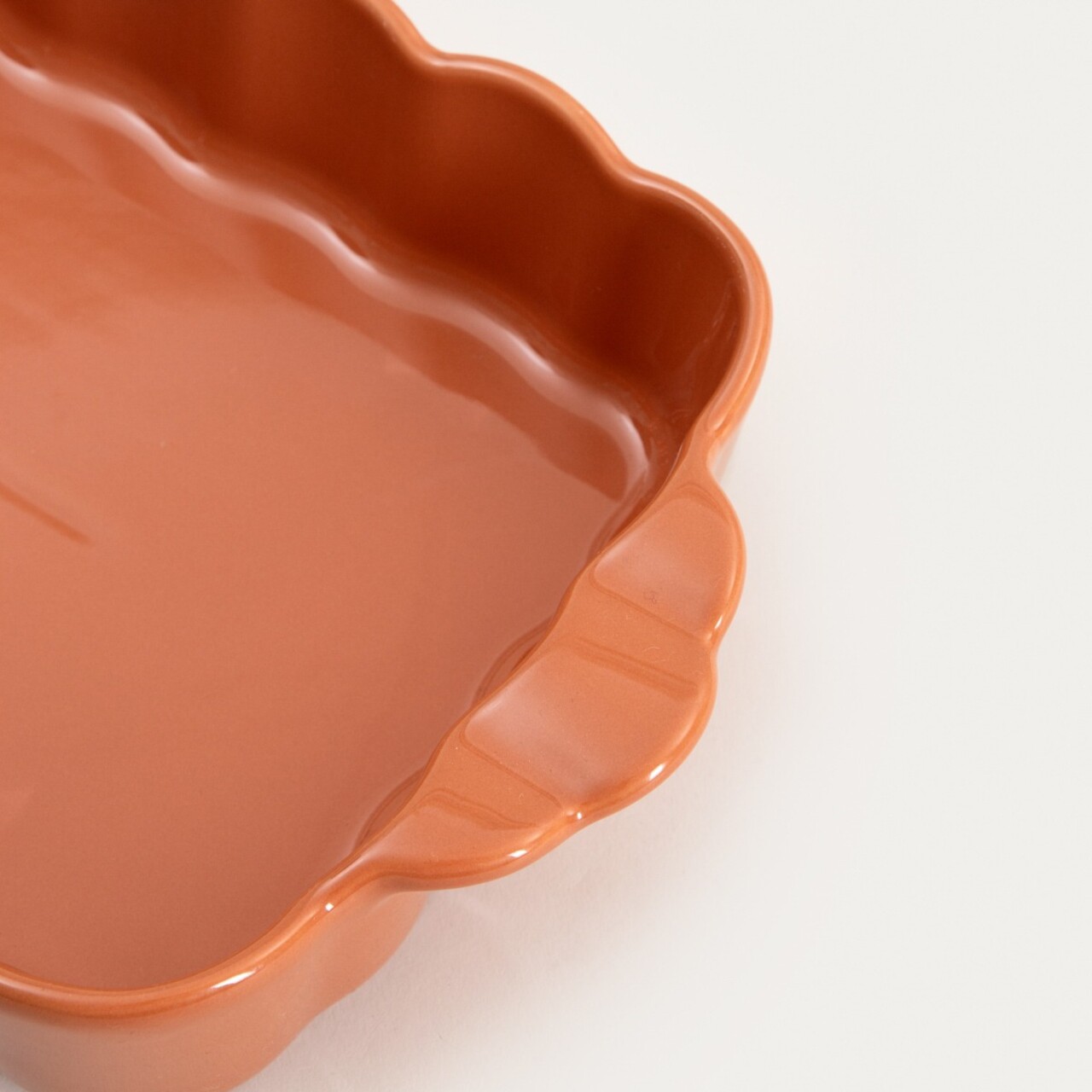 Vas de copt Brisa, Homla, 34x20.5x7 cm, ceramica, portocaliu - imagine 4