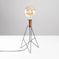 Lampa de masa, Sheen, 521SHN2225, Fier, Negru/Cupru