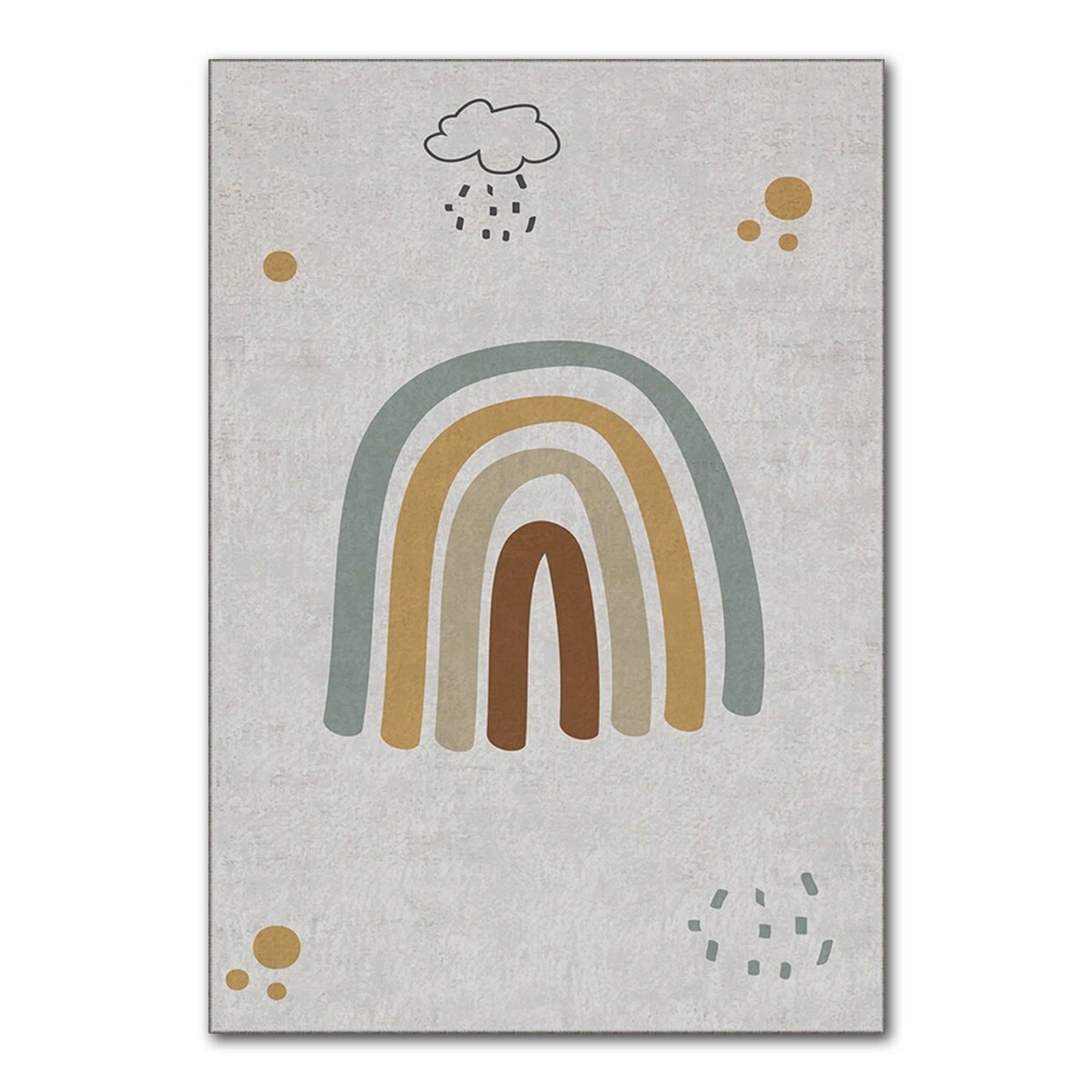 Covor, HMI KDC-107, 80x140 cm, Poliester, Multicolor