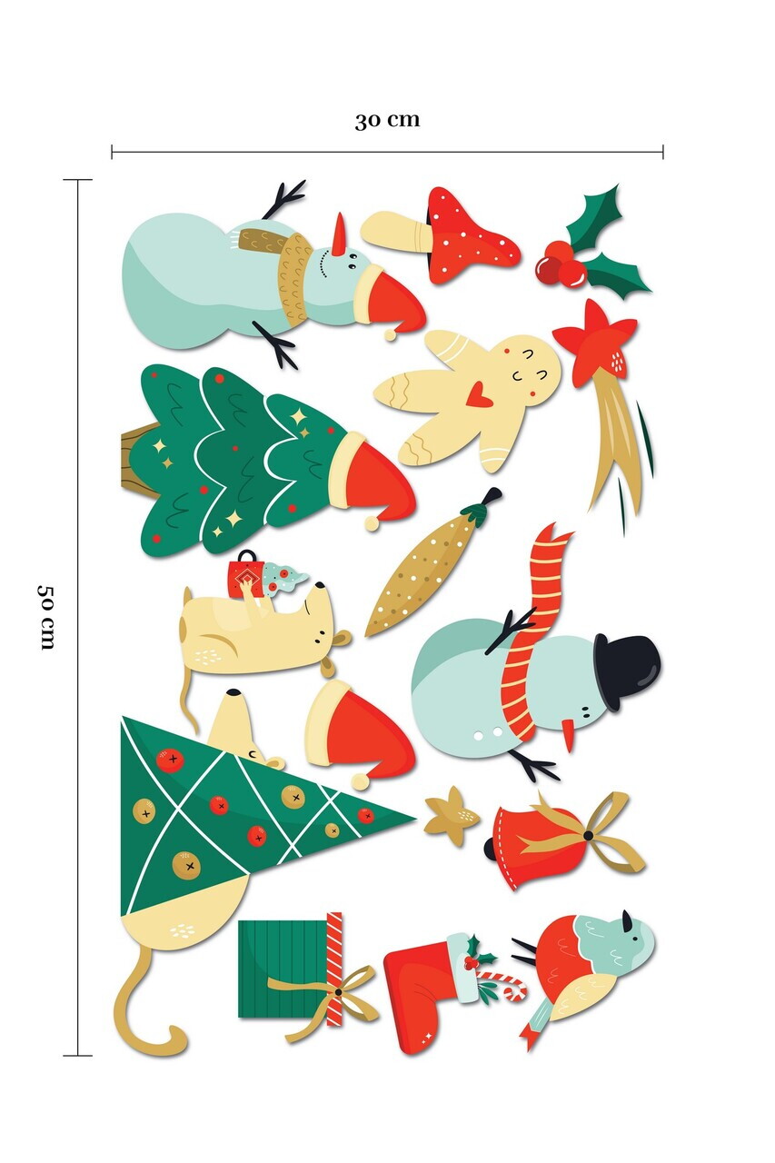 Sticker decorativ, 309017, 30 x 50 cm, Multicolor — imaginea 2