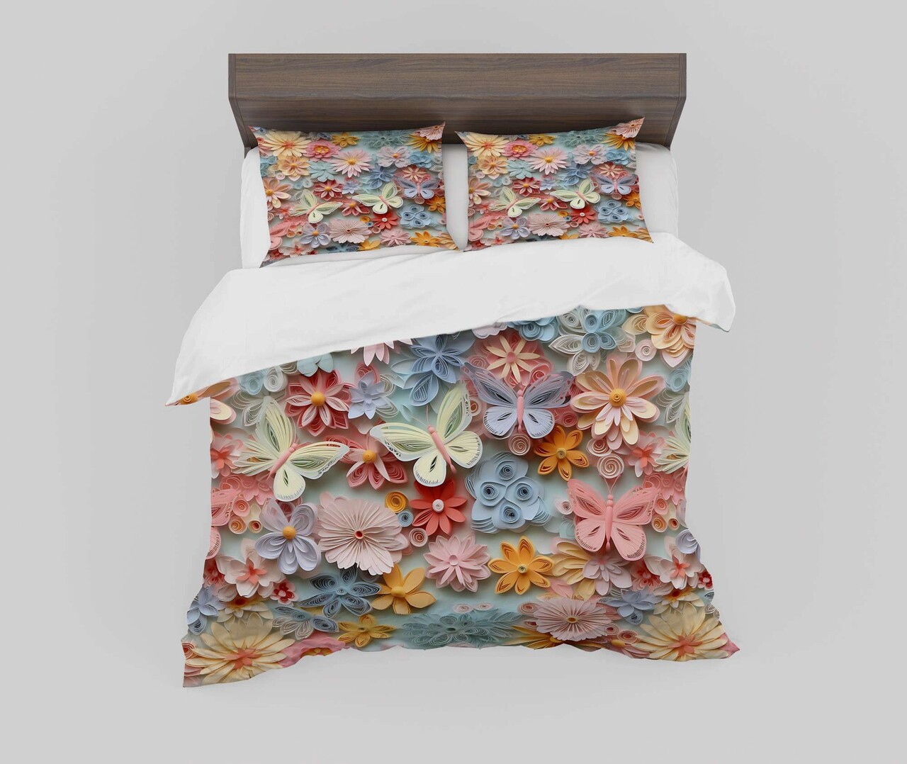 Set husă de pilotă dublă (FR), L'essentiel Maison, FLW_DVT25-10, Multicolor - view 4