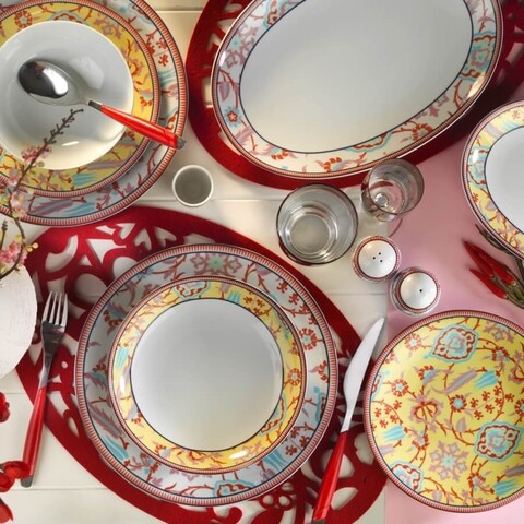 Serviciu de masa, 30 piese, Kutahya Porselen, ZG30YT42010278, portelan, multicolor BUCATARIE