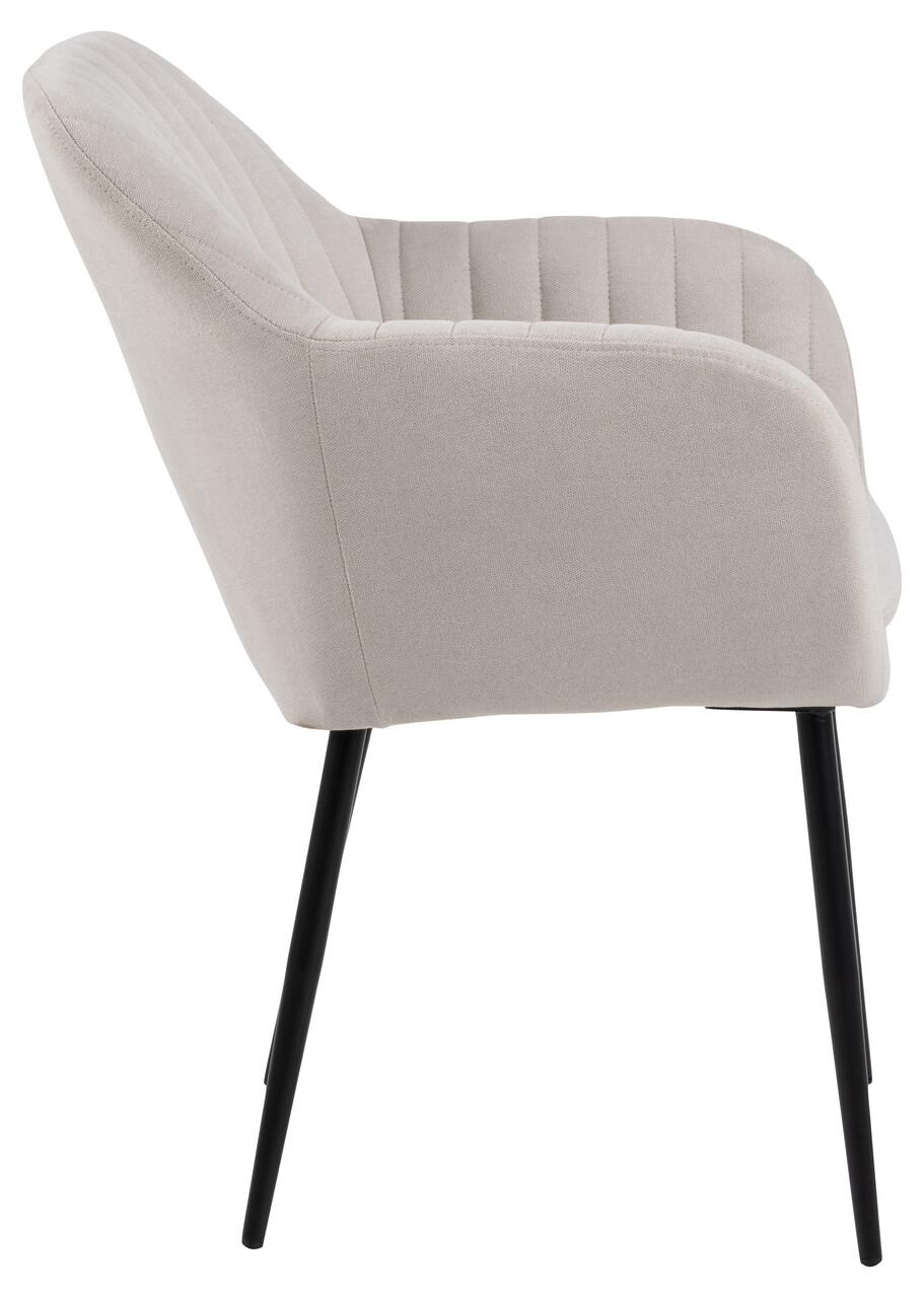 Scaun Emilia, Actona, 57x61x83 cm, poliester/otel, bej nisip - view 8