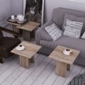 Masuta pentru living, Homitis, Grade - Dark Oak, 40x40x45 cm