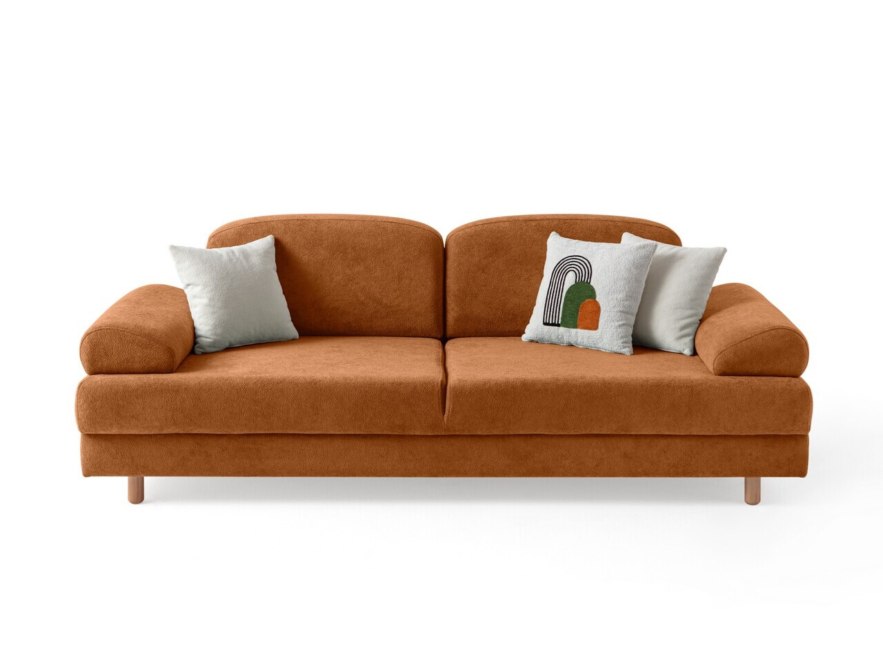 Canapea extensibila 3 locuri, Atelier del Sofa, 752EST1169, Portocaliu — imaginea 10