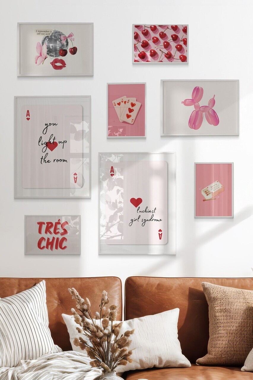 Tablou decorativ Çgs-063-White-Kck LEMN SOLID Față: 100% PVC STICLĂ Multicolor