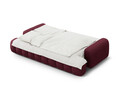 Canapea extensibila 4 locuri, Linz, Cosmopolitan Design, 250x100x84 cm, tesatura structurata, bordo