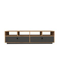 Comoda TV, Puqa Design, Apdus, 160x30x29.6 cm, PAL, Pin Atlantic / Antracit