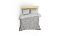 Lenjerie de pat dubla, 6 piese, 200x220 cm, 100% bumbac satinat, Cotton Box, Terry, bej