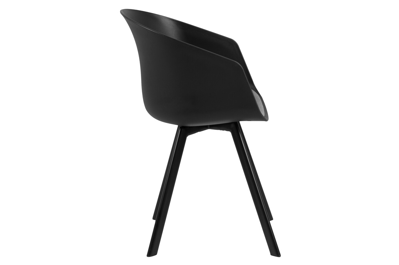 Scaun Moon, Actona, 51.5x54.5x81 cm, poliester/otel, gri - view 8