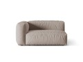 Modul stanga pentru canapea, 1 loc, Martina-169, Micadoni Home, 160x106x75 cm, tesatura structurata catifelata, bej inchis