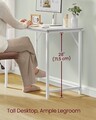 Birou, Vasagle, Maple Cloud White, 100x50x76 cm, PAL/otel, alb nor
