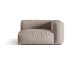 Modul dreapta pentru canapea, 1 loc, Martina-169, Micadoni Home, 121x106x75 cm, tesatura structurata catifelata, bej inchis