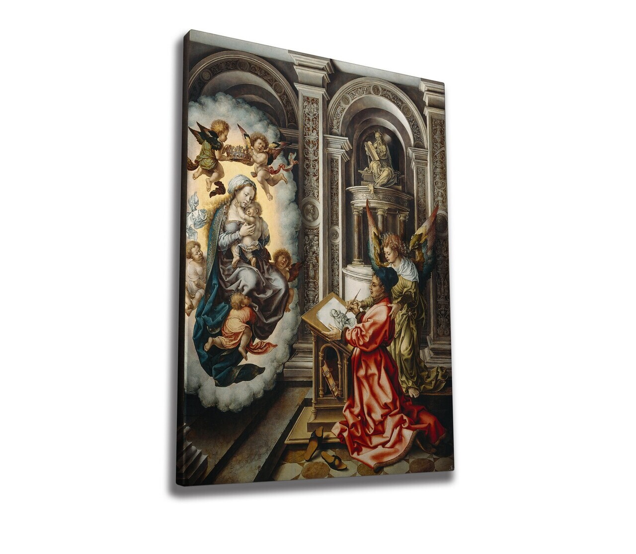 Tablou decorativ, WY310 (50 x 70), Amestec bumbac, Canvas imprimat, Multicolor — imaginea 4