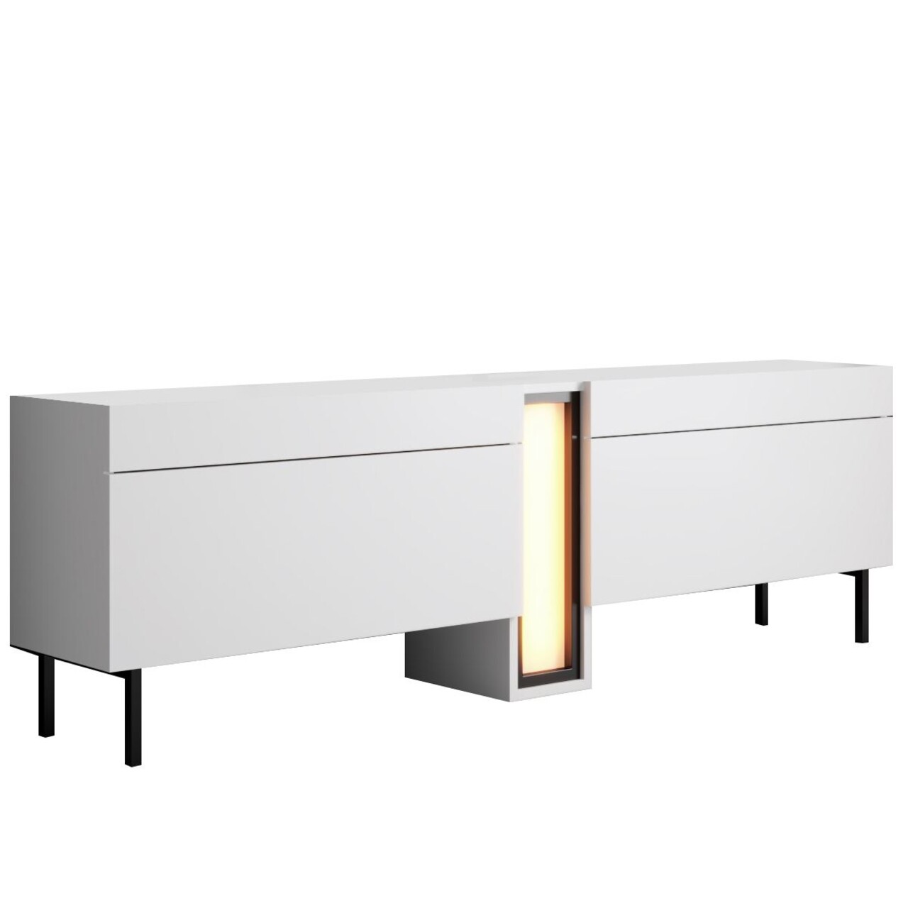 Comoda TV, Hanah Home, Nova, 180x55x32 cm, Alb - view 6