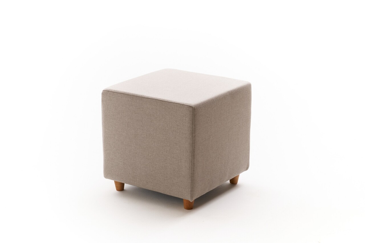 Taburet, Atelier del Sofa, 825BLC5168, Lemn, Bej - view 4