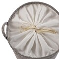 Cos pentru rufe Stars, Versa, 38 x 38 x 48 cm, poliester, gri