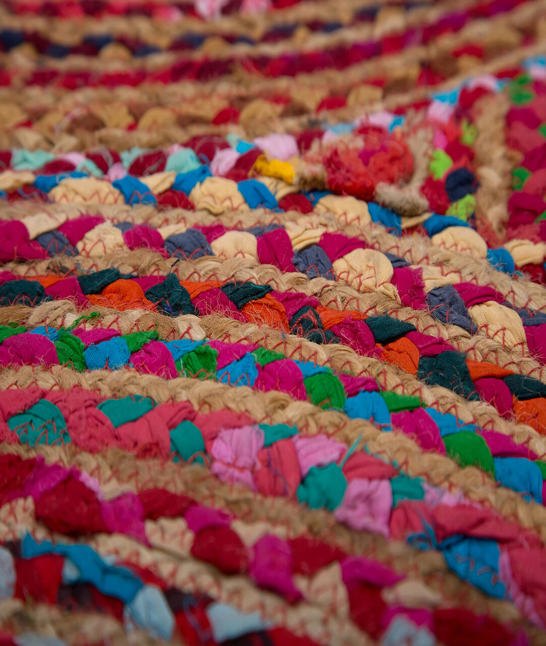 Covor, 00001A , 150x150 cm, Iuta, Multicolor