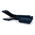 Coltar extensibil stanga 6 locuri ELTAP, Rod-22, Rodrigo, 345x202x90 cm, lemn/poliester, verde deschis/alb