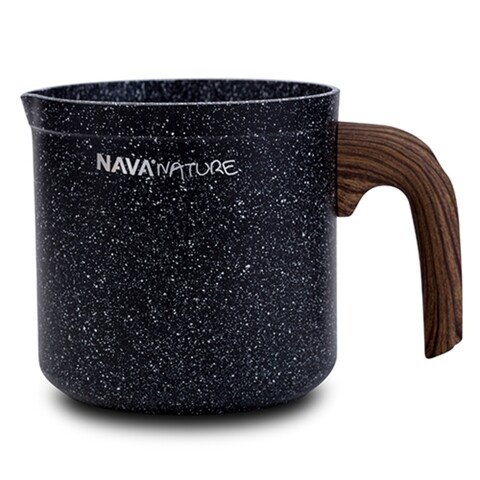 Ibric pentru lapte cu invelis stone antiaderent Nature, NAVA, Ø11 cm, aluminiu