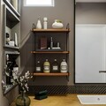 Raft de perete, Kalune Design, Pulalis, 40x66x20 cm, PAL, Maro
