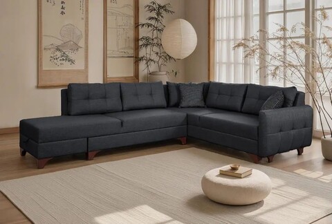 Coltar, Atelier del Sofa, 752EST1305, Frame: 70% HORNBEAM/30% MELAMINE COATED CHIPBOARD, Antracit